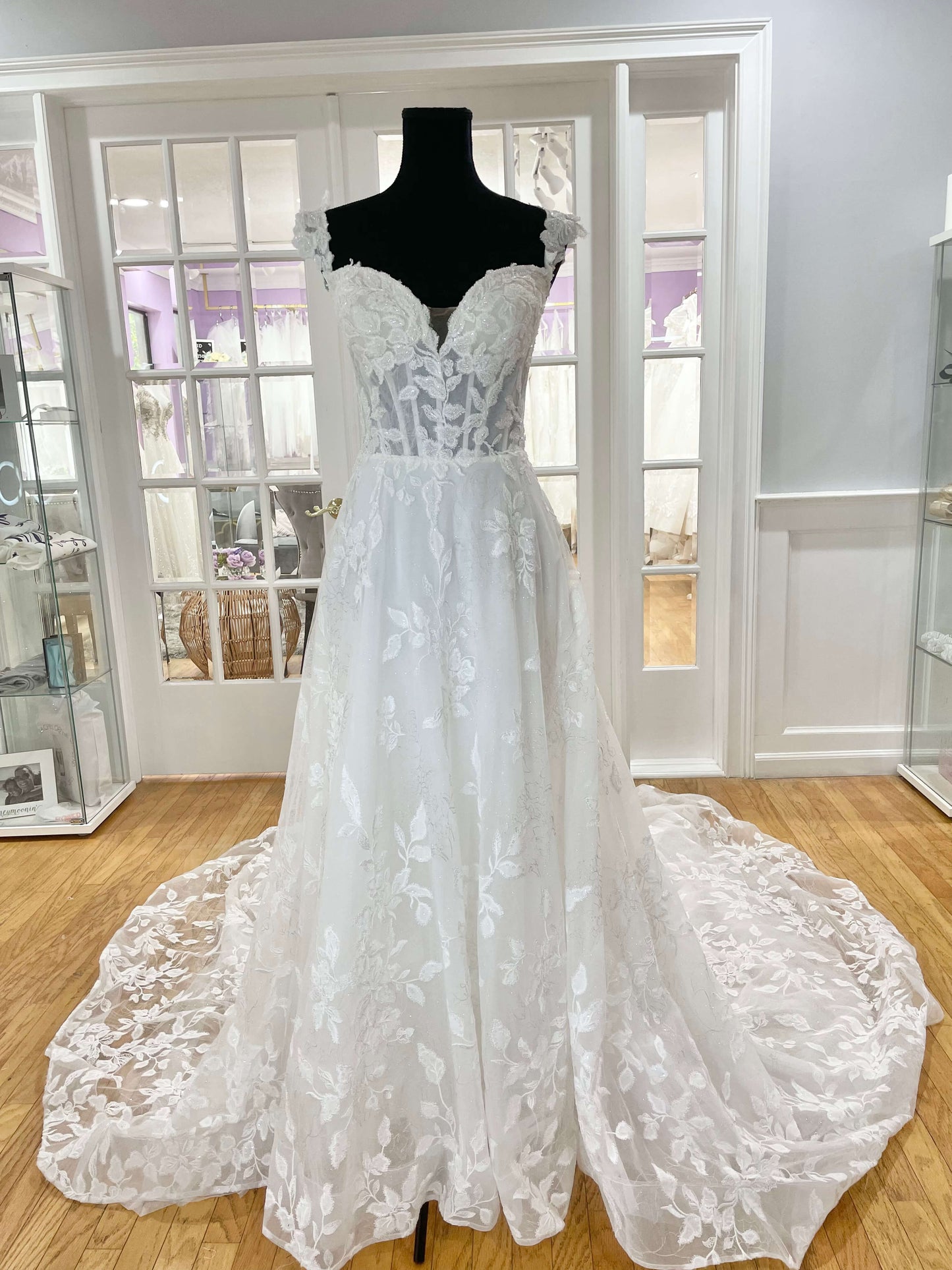 Blanche Aline Lace Gown